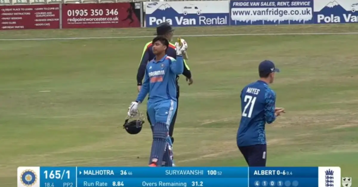Vaibhav Suryavanshi Century in U-19: 143 Off 78 Balls vs England